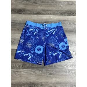 Bud Light AOP Swimming Trunks Swim Shorts Drinking Alcohol Y2K - Men’s Large